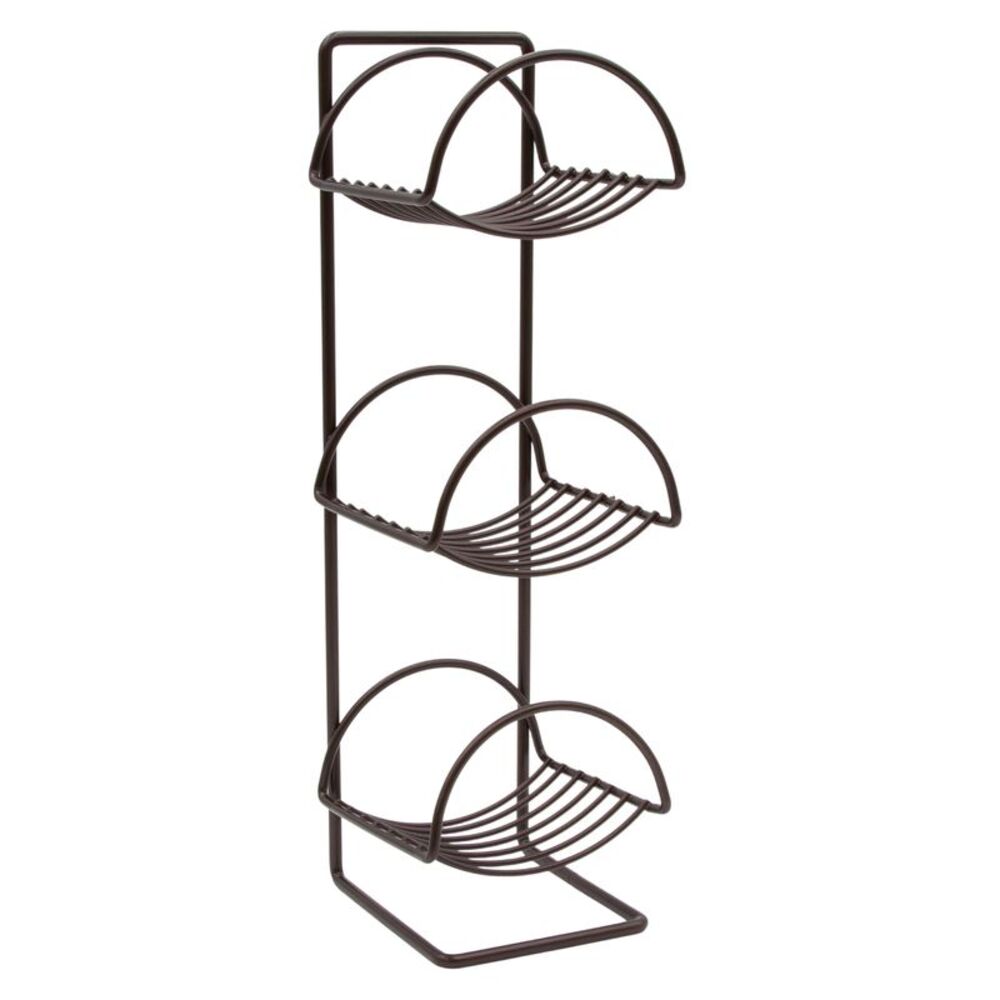 Smart Home Vertical Tower Three-Roll Toilet Paper Holder in Bronze